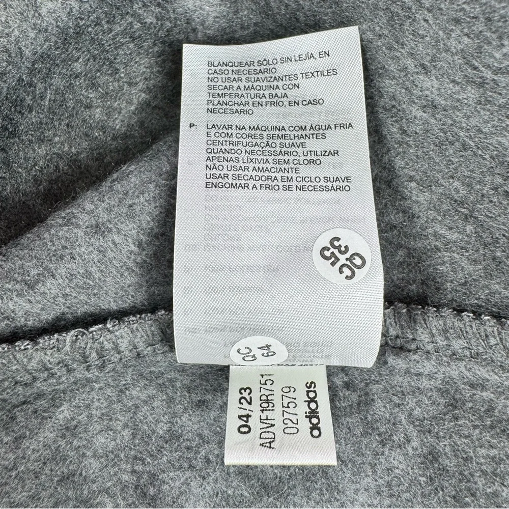 Adidas golf poly fleece 1/4 zip sweater men’s small heater gray golf performance